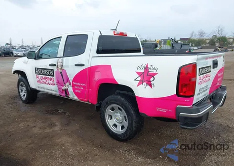 2022 Chevrolet Colorado 2Wd Short Box Wt из США, поврежденный, VIN 1GCGSBEN9N1311307